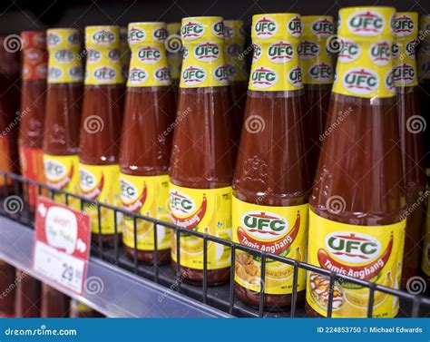 Manila Philippines Rows Of UFC Banana Ketchup For Sale At An Aisle