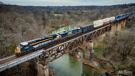 CSX Chesapeake Ohio Heritage Unit 1869 As It Leads Hot Intermodal CSX