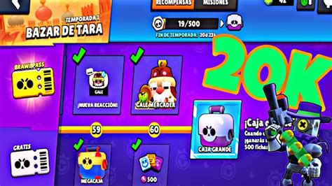 Acabamos El Pase De Batalla De Brawl Stars Youtube