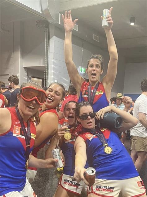 Aflw Grand Final Demons Party On In Brisbane After Premiership Triumph Daily Telegraph