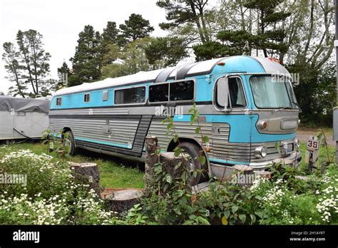 Vintage Aluminium Metal Trailers At Souwester Historic Lodge And Vintage