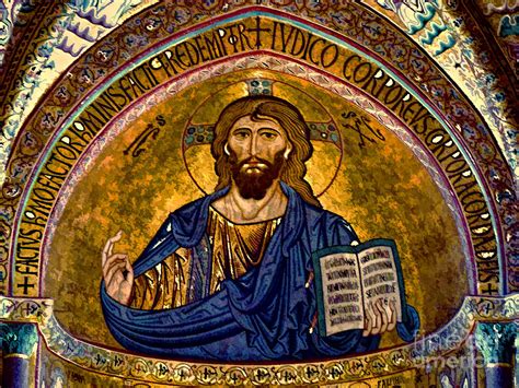 Christ Pantocrator Mosaic Photograph By Sue Melvin Pixels