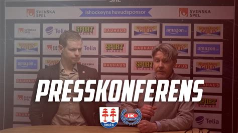 Presskonferens Timr Ik Ik Oskarshamn Youtube