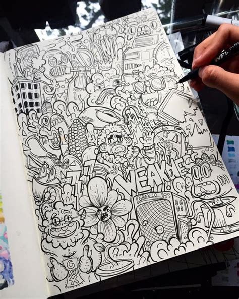 Gawx Art On Instagram Working On A New Full Page Doodle I Made The