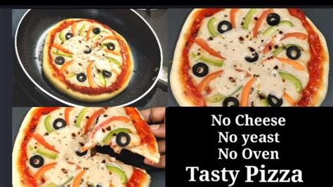 Pizza।।no Cheeseno Yeastno Oven Pizza Recipe With Home Ingredients। Jumas Cook Youtube