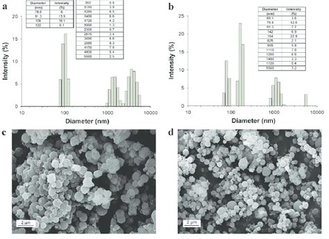 Particle Size Distributions Measured On A Zetasizer Nano Zs And Sem