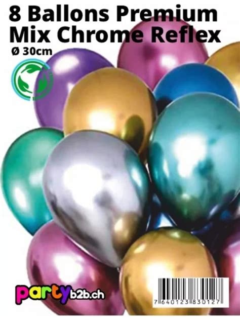 Ballons Sempertex Cm Chrome Reflex Assortis Ballon M Ller