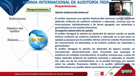 NIA 705 Revisada Opinión modificada en el informe emitido por un