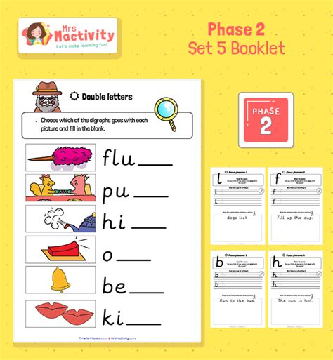 Phase 2 Set 5 Worksheets Mrs Mactivity