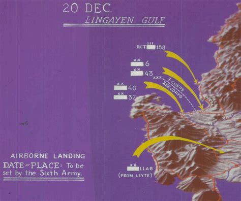 Lingayen Gulf, Philippines Assault Plan Battle Map – Battle Archives