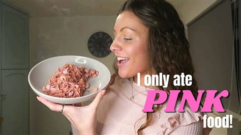 I Only Ate Pink Food For 24hours Challenge Youtube