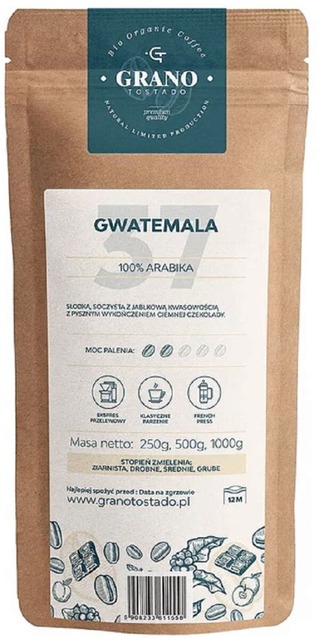 Grano Tostado Gwatemala Arabica Kg Kawa Ziarnista Niskie Ceny I