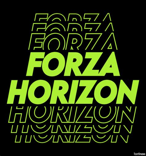 Forza Horizon Effet De Texte Et Design De Logos Jeu Vid O Textstudio