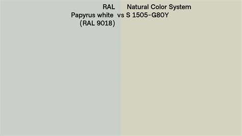 Ral Papyrus White Ral Vs Natural Color System S G Y Side