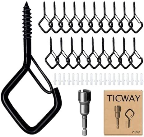 Ticway St Ck Edelstahl Schraubhaken Haken Zum Schrauben Mit