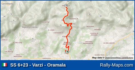 Ss Varzi Oramala Stage Map Sanremo Sestriere Rally D