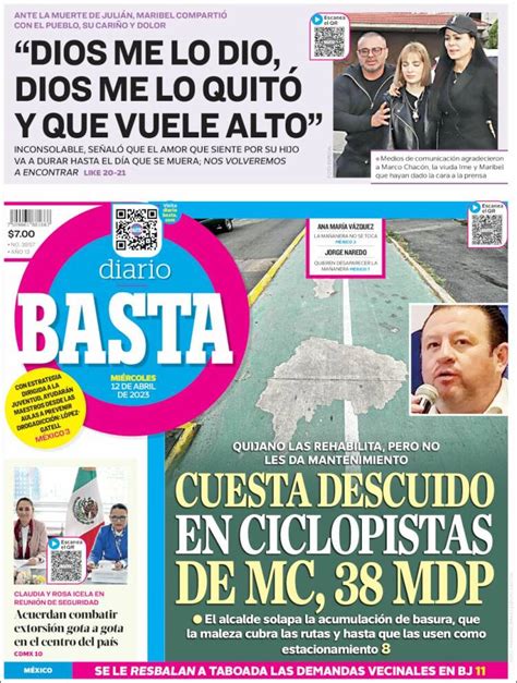 Periódico Diario Basta México Periódicos de México Edición de