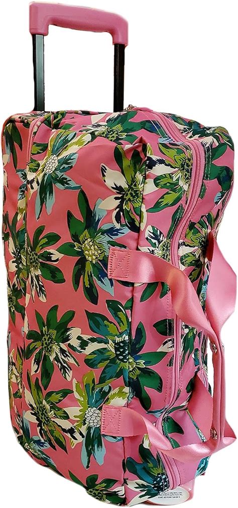 Amazon Vera Bradley Lighten Up Wheeled Carry On Rolling Suitcase