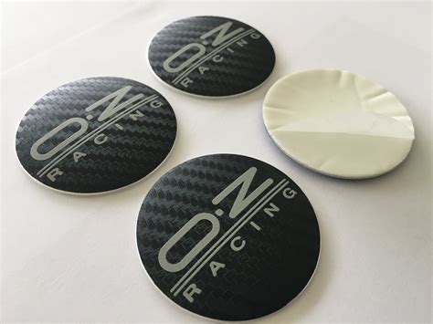 Metal Stickers Car Wheel Center Cap Stikers Set Of 4 Oz Etsy