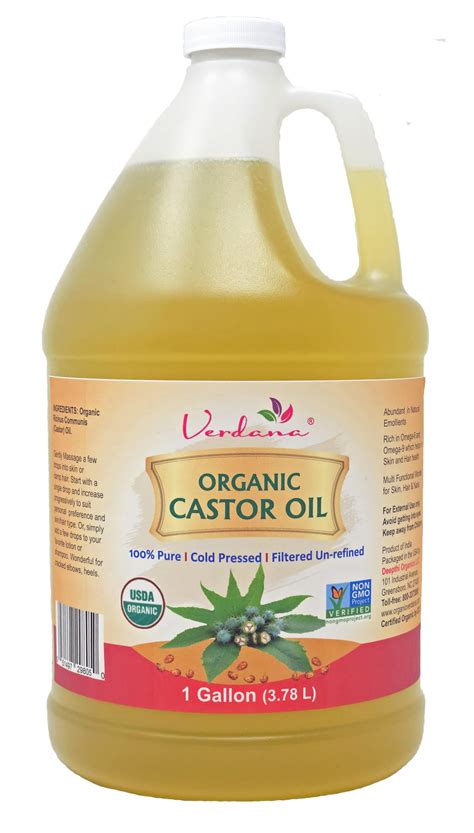 Mua Verdana Organic Castor Oil Usda Certified Organic Cold Pressed