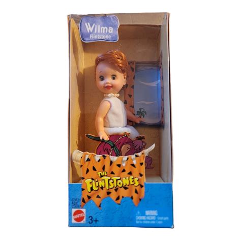 Barbie~kelly~as Wilma Flintstone Doll 4½” Redhead 2003 New Mib C3721 Mattel Toy Ebay