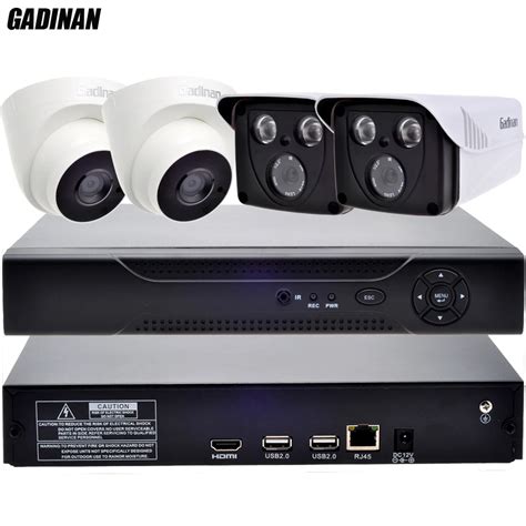 GADINAN H 265 CCTV NVR HDMI 4K HDMI Output IP NVR ONVIF 3MP 2 Dome IP