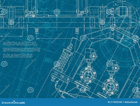 Blueprint Corporate Style Mechanical Instrument Making Technical