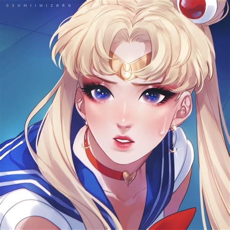 Tsukino Usagi And Sailor Moon Bishoujo Senshi Sailor Moon Drawn By