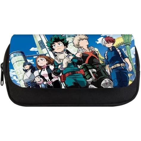 Trousse Scolaire Anime My Hero Academia Crayons De Grande Capacité Sac