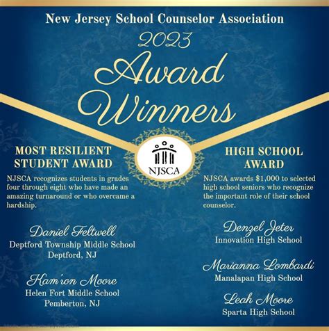 High School Award — NJSCA | New Jersey School Counselor Association