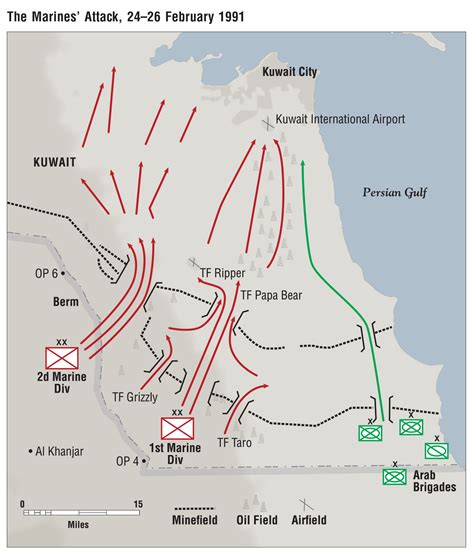 Marines Operation Desert Storm Map