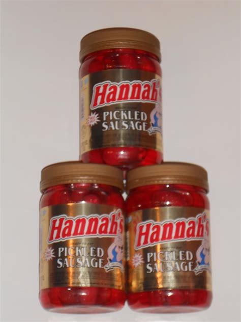Amazon Hannah S Red Hot Pickled Sausage Oz Pack Of Grocery Gourmet Food