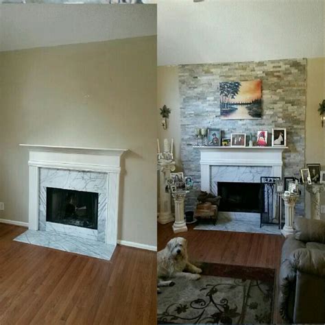 Fireplace, before and after. Easy job. | Home decor, Fireplace, Decor