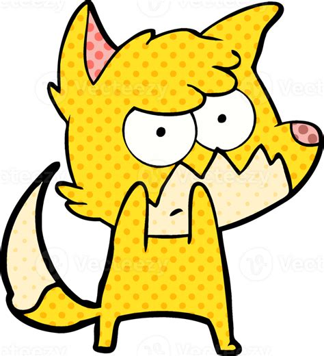 Cartoon Annoyed Fox Drawing 47135076 Png