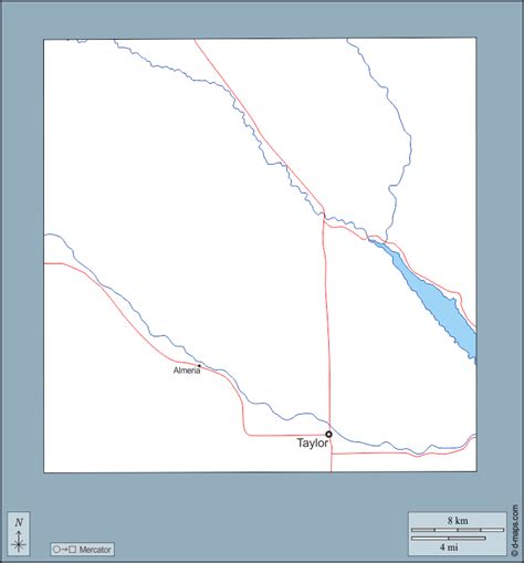 Condado de Loup mapa livre mapa em branco livre mapa livre do esboço