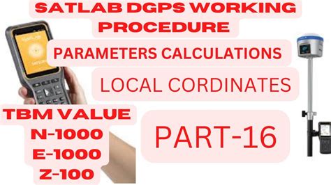 Parameters Calculation In Satlab Dgps YouTube