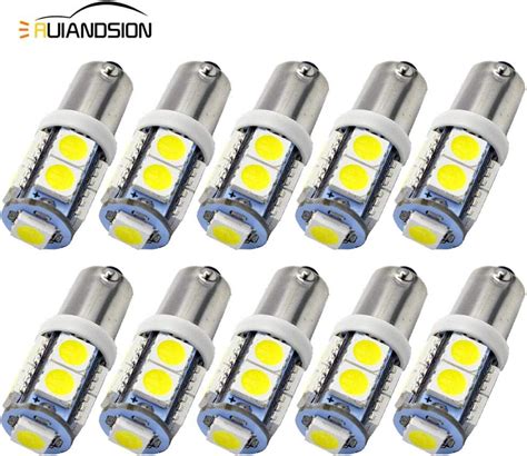 Amazon Ruiandsion 10pcs 6V BA9S LED Bulb BA9 BA9S 53 57 1895 64111