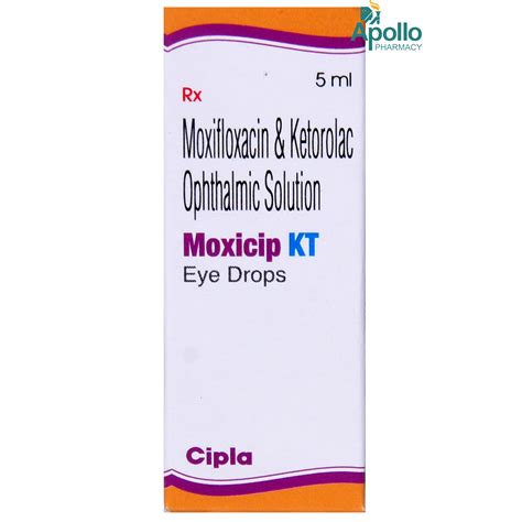 MOXICIP KT EYE DROPS 5ML Price Uses Side Effects Composition