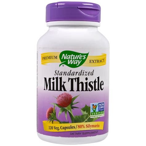 Nature S Way Milk Thistle Standardized 120 Veggie Caps IHerb