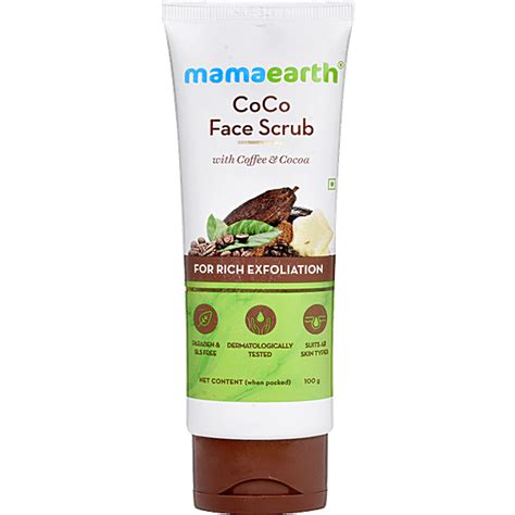 Buy Mamaearth Coco Face Scrub With Coffee Cocoa For Rich Exfoliation