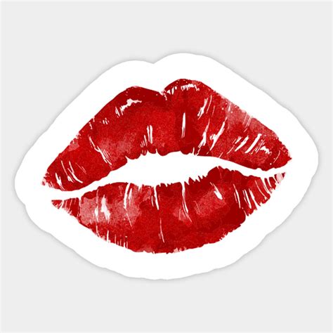 Kissy Lipstick Stain Vinyl Best Friend Gift Cute Stickers Sticker