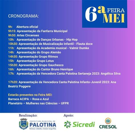 Palotina promove a 6ª edição da Feira do Microempreendedor Individual