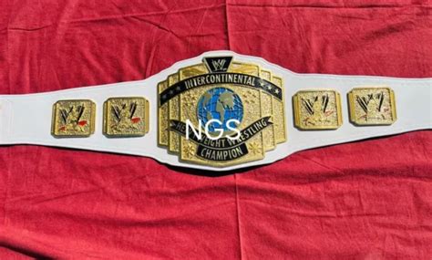 Wwe Scratch Logo Nugget Textured Intercontinental Championship Belt £