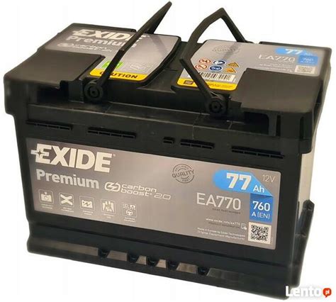 Archiwalne Akumulator Exide Premium 77Ah 760A PRAWY PLUS Mińsk Mazowiecki