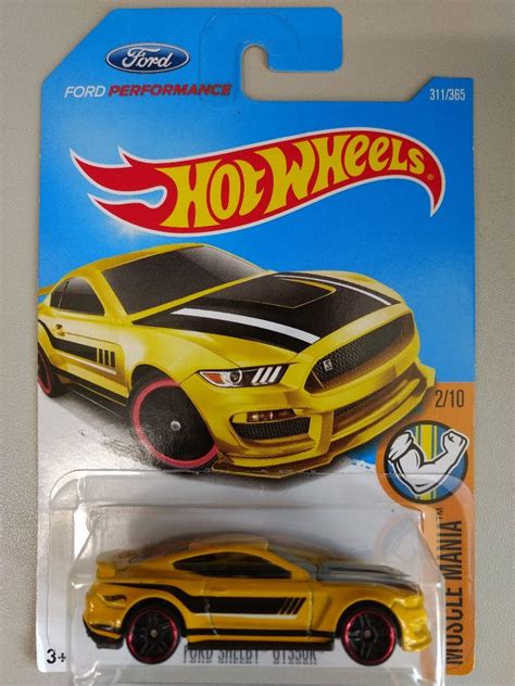 Hot Wheels Ford Shelby Gt350r Mustang Amarillo 50 00 En Mercado Libre