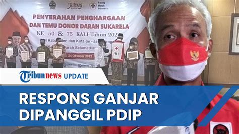 Ganjar Pranowo Tak Banyak Bicara Saat Ditanya Pemanggilan Dari PDIP