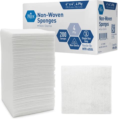 Medpride Surgical Sponges 200 Pack Gauze Pads Non Sterile