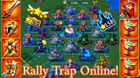 Lords Mobile Rally Trap Online In Action Youtube