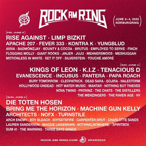 Rock Am Ring Revela Headliners Para Su Edici N Rock Culture