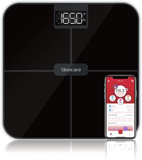 Sinocare Bluetooth Body Fat Scale Smart Body Fat E Grandado